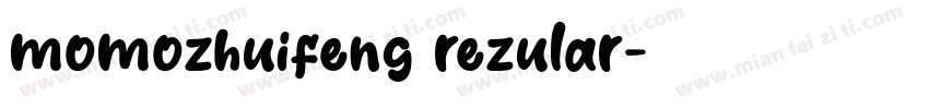 momozhuifeng rezular字体转换